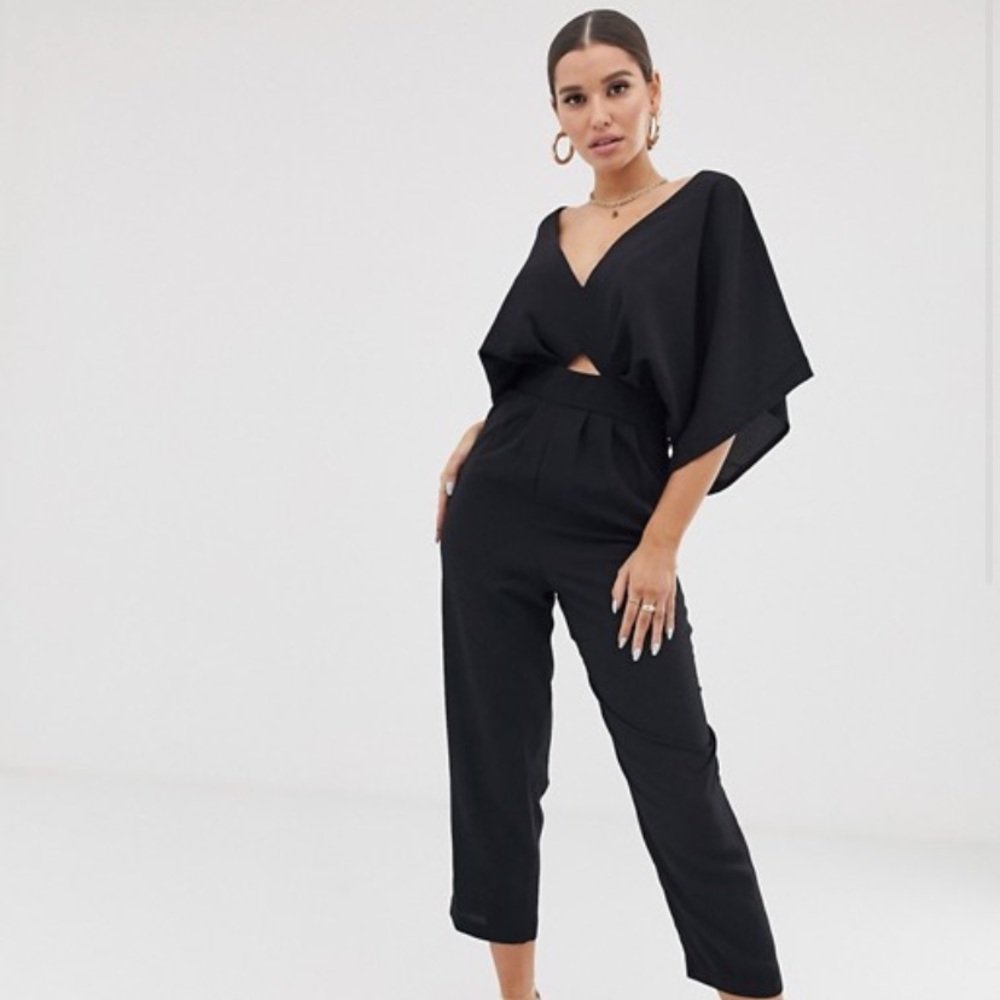 ASOS Black Jumpsuit Kimono Sleeves